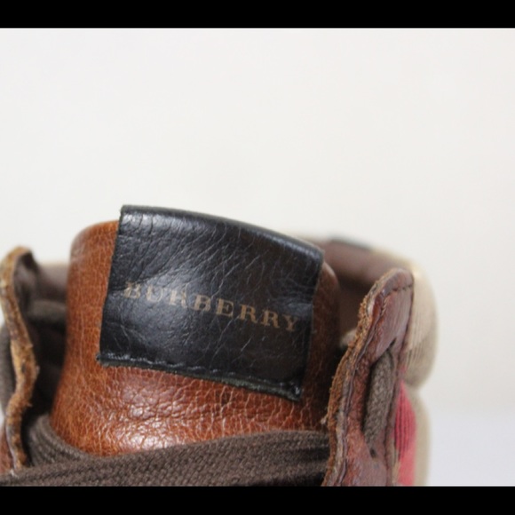 Burberry hightop vintage check sneakers - Picture 7 of 8